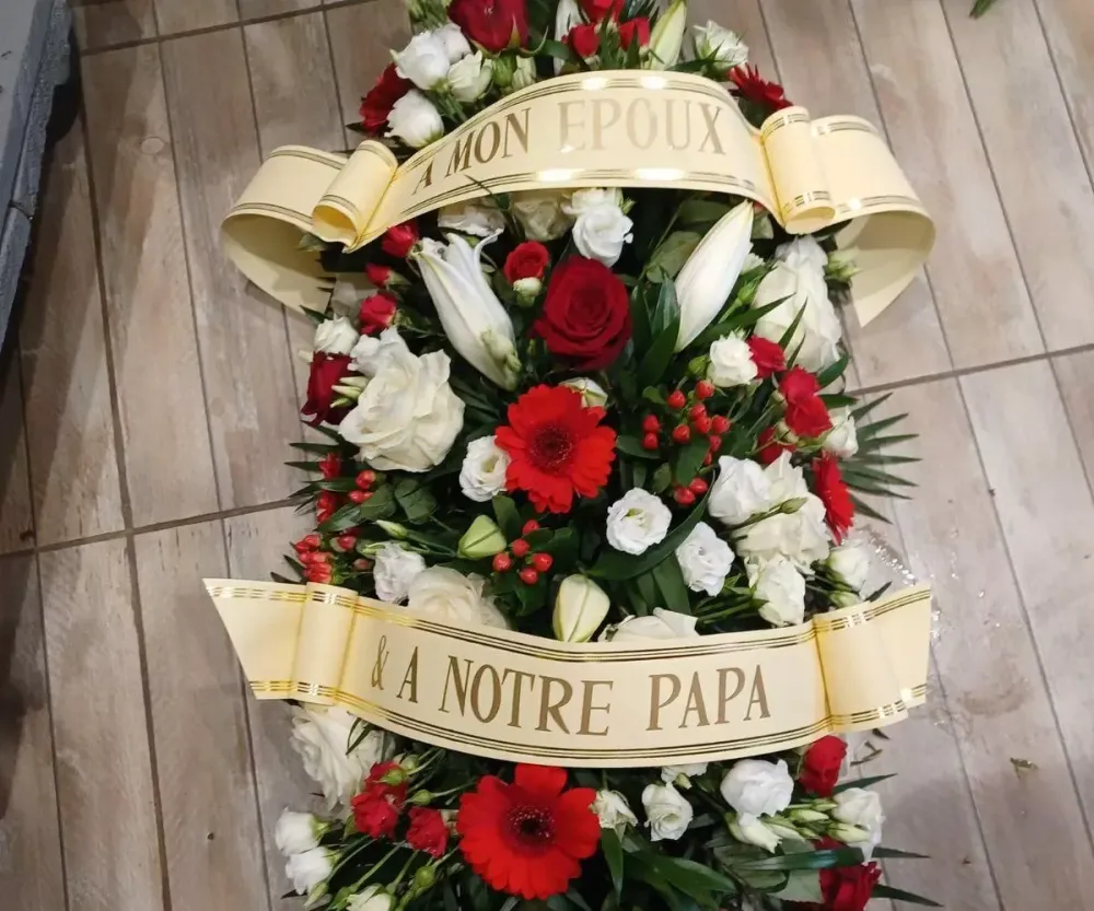 fleurs pierres tombales
